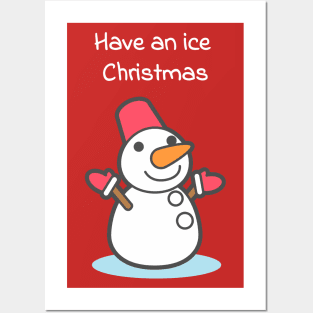 Have an ice Christmas (red) Posters and Art